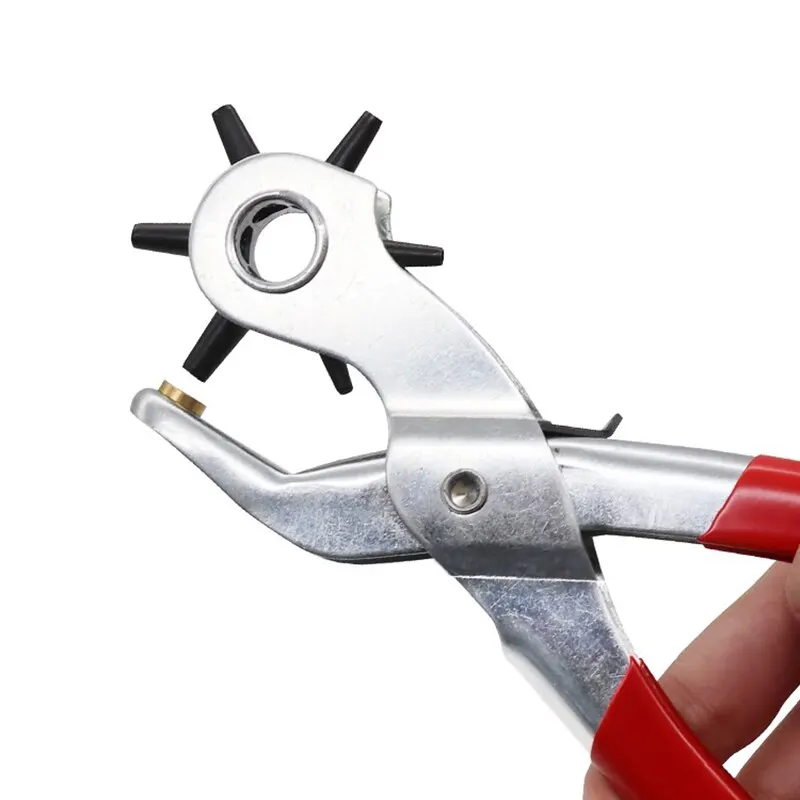 

Multi-function Punch Pliers Round Hole Oval Hole DIY Tool Watchband Strap Household Leathercraft Leather Belt Hole Punch Plier