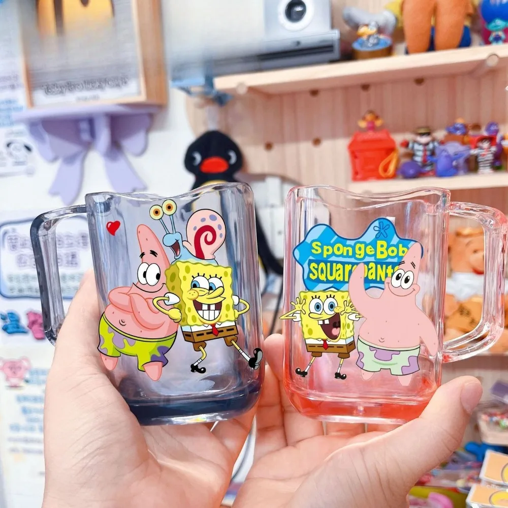 Cute Cartoon SpongeBob Toothbrushing and Mouthwash Cup Gift for Boys and Girls