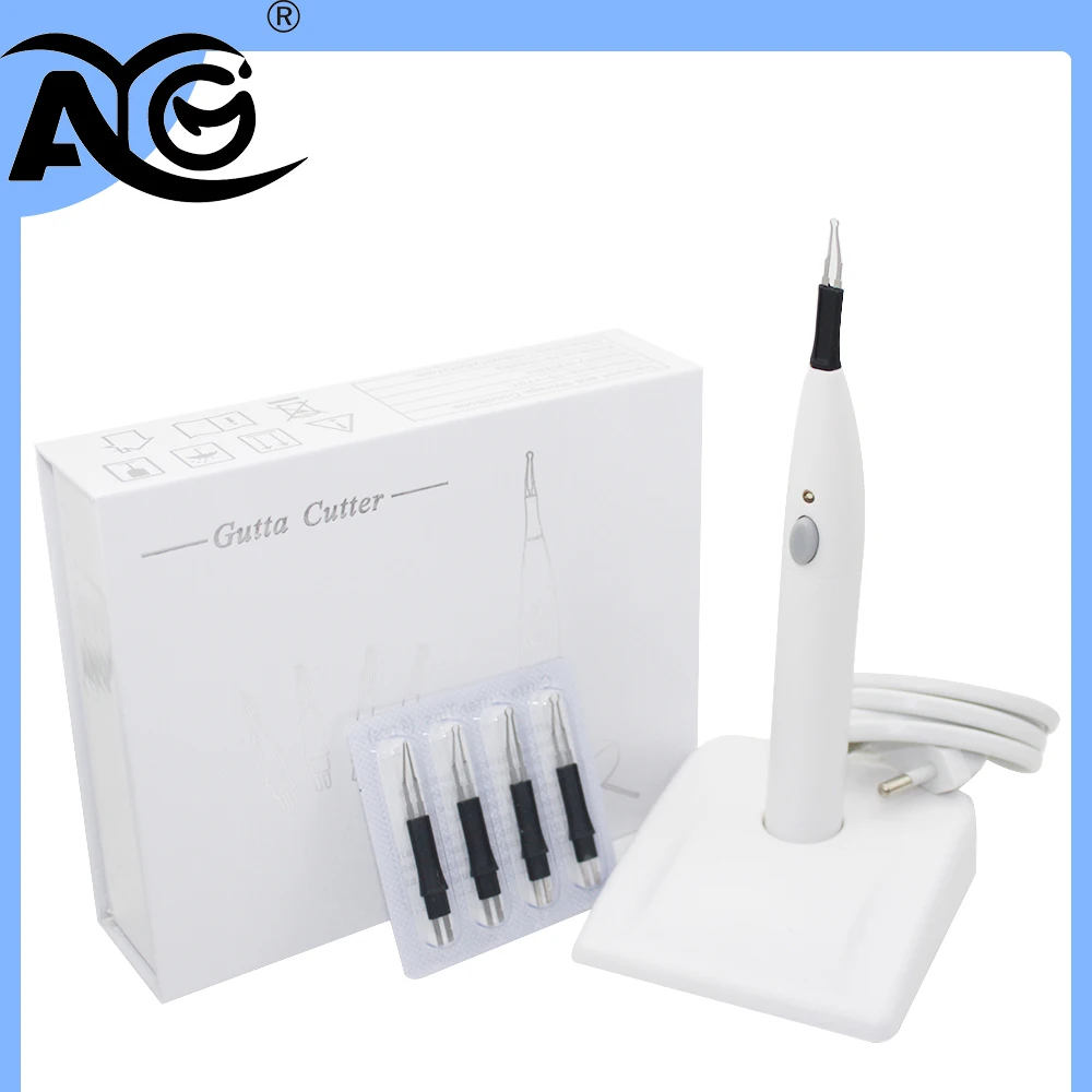 

AG 1 Set Dental Gutta Percha Tip Cutter Dissolved Breaker Gutta Percha Cutter with 4 Tips Tooth Gum Cutter Dentistry Tools
