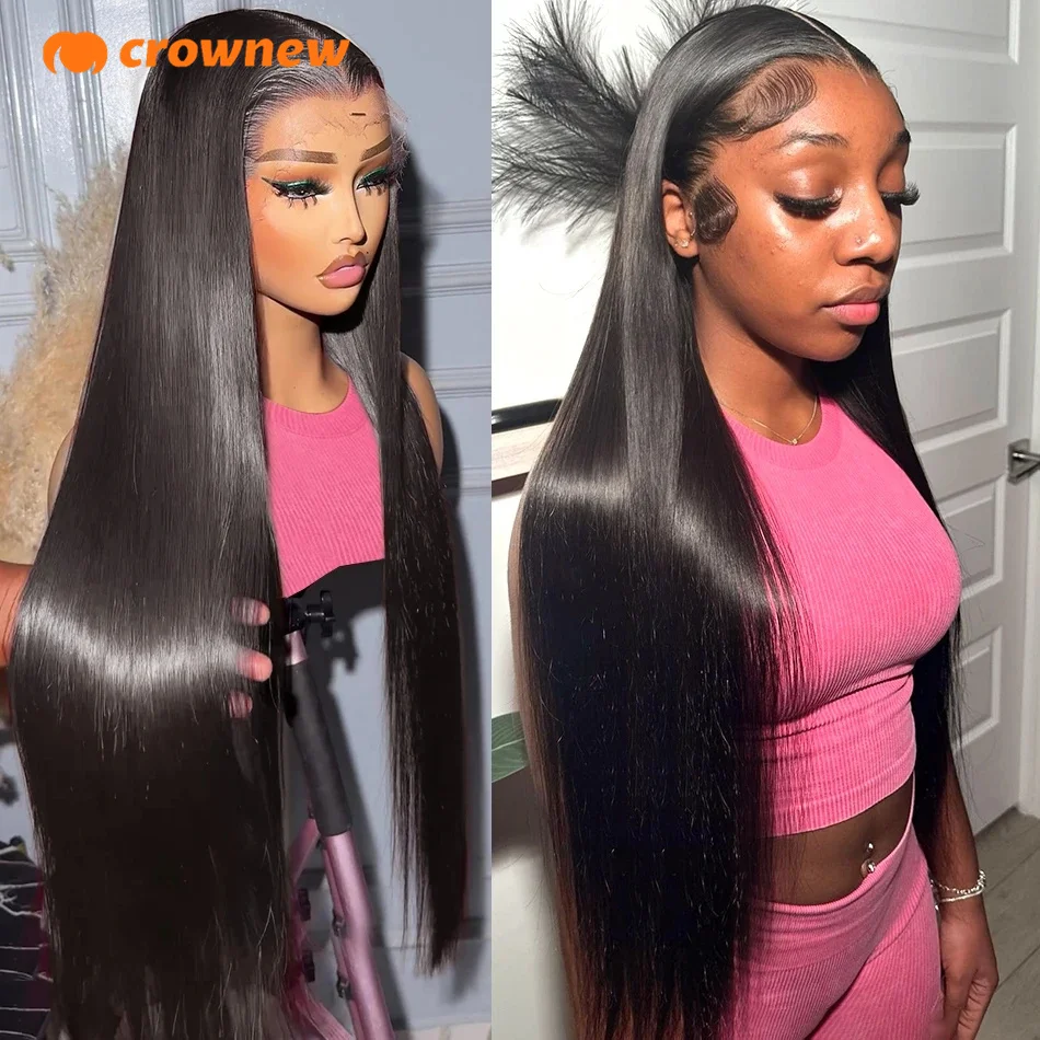 

Straight Lace Front Wigs Human Hair Brazilian 13x4 HD Lace Frontal Wig Human Hair For Women Pre Plucked 180% Human Hair