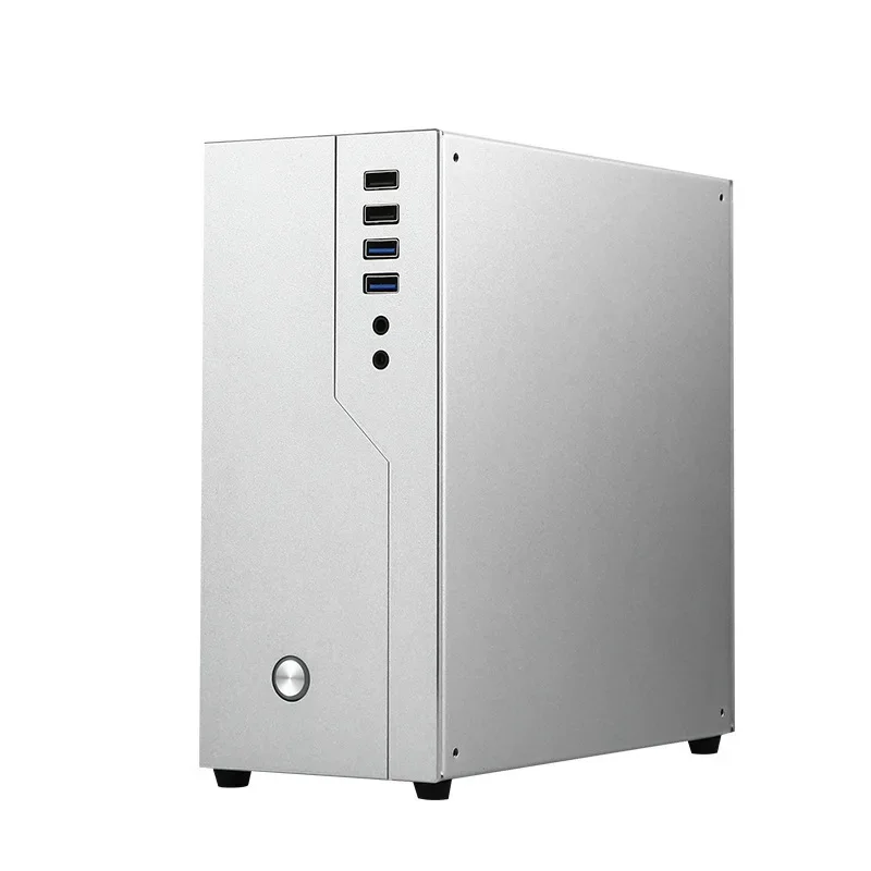 

SR01 Полностью алюминиевый мини-шасси ITX с мягкой маршрутизацией HTPC Office с одним слотом PCIE Настольный компьютер на складе