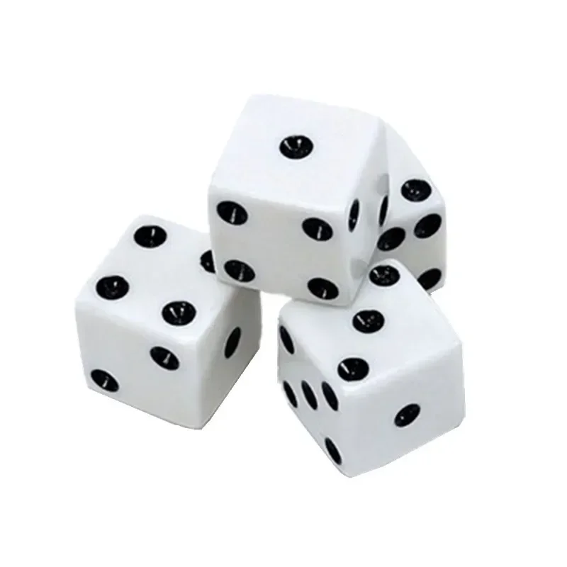 1/10/50PCS Standard Six Sided Decider 12mm White Gaming Dice Birthday Parties Board Game Funny Toy Tool Gambling Blank Dice