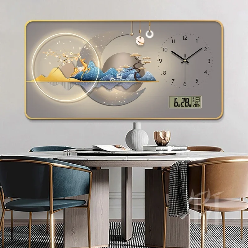 Modern Aesthetic Clock Wall Silent Bedrooms Restaurant Nordic Stylish Fashion Wall Watch Art Reloj De Pared Room Decorations