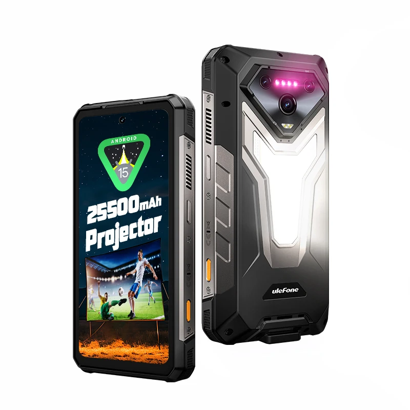 Smartfon wytrzymały Ulefone Armor 34 Pro+ 5G IP69K 16GB+512GB 25500mAh Projektor 64MP Nocne widzenie 6.95'' FHD+ 120Hz NFC Android 15 — zdjęcie produktu 7