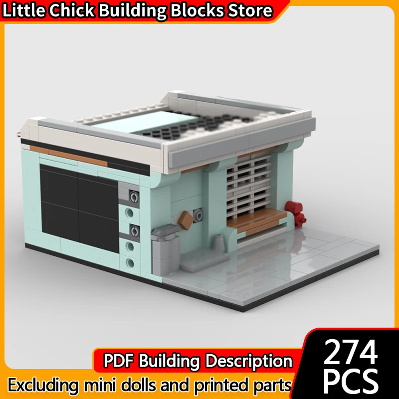 

City Street View Model MOC Building Bricks City Center Yoga Studio Modular Technology Children Holiday Gifts Assemble Toys Suit