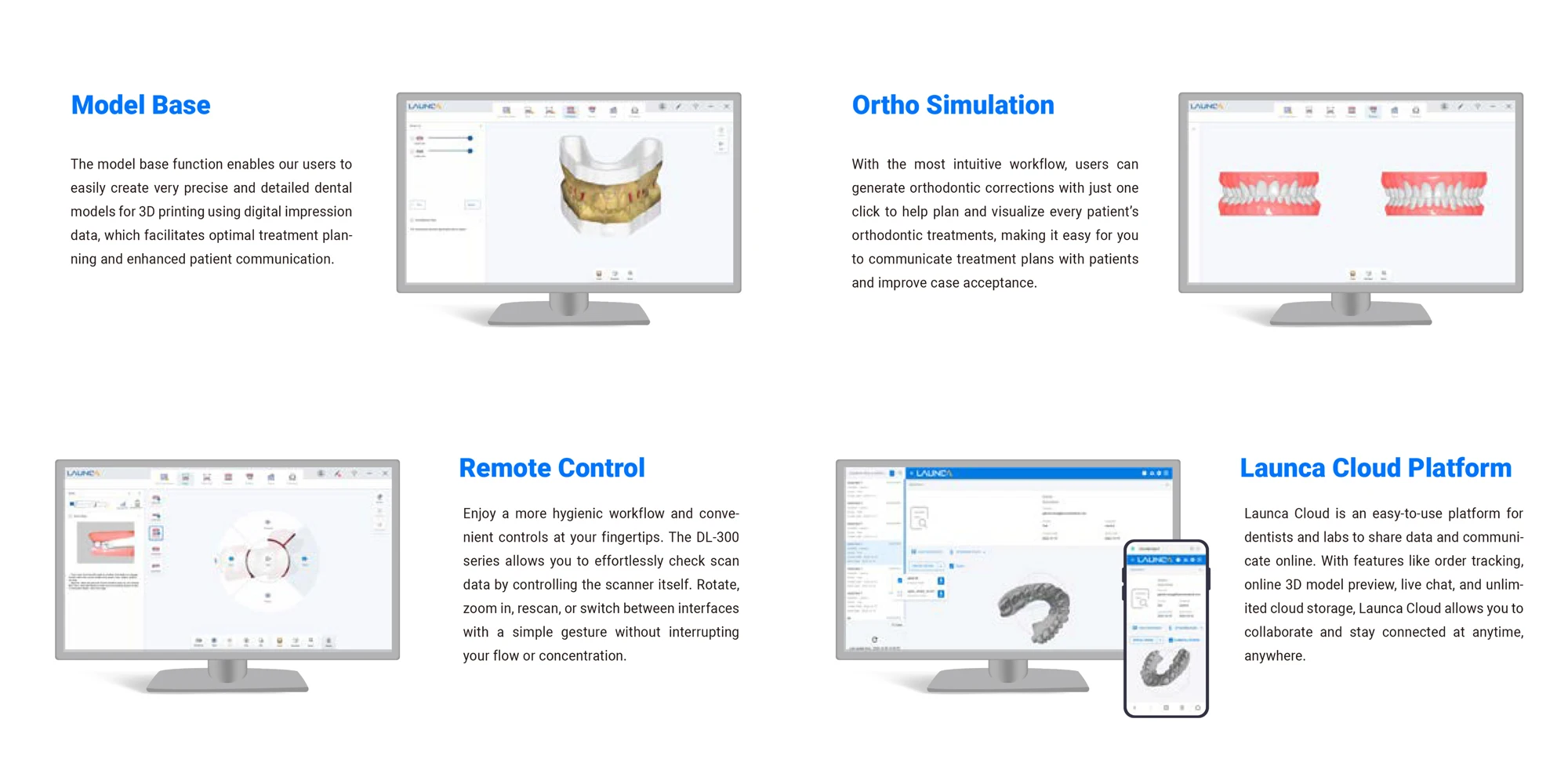 وصول جديد CE ISO المعتمدة Launca DL-300 الماسح الضوئي اللاسلكي داخل الفم الرقمي بدقة عالية ومحاكاة أورثو #5