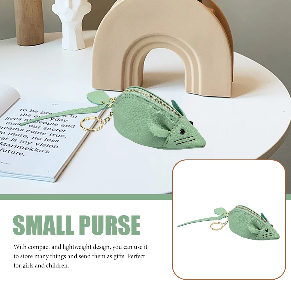 Cute Mouse Coin Purse Small Change Purse Perfect Gift for Portable Zipper Wallet Card Holder Lovely Mouse Wallet