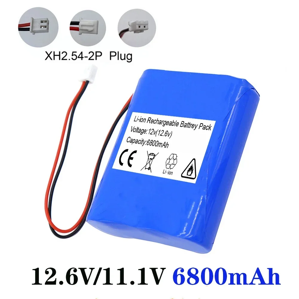 

12V 6800mAh 3S1P 18650 Rechargeable Lithium ion Battery with PCB and Connector