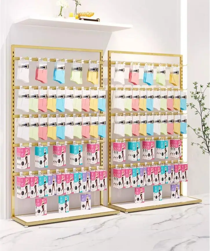 

Clothing store selling socks, shelves, underwear, bras, underwear display racks, women's clothing store display racks