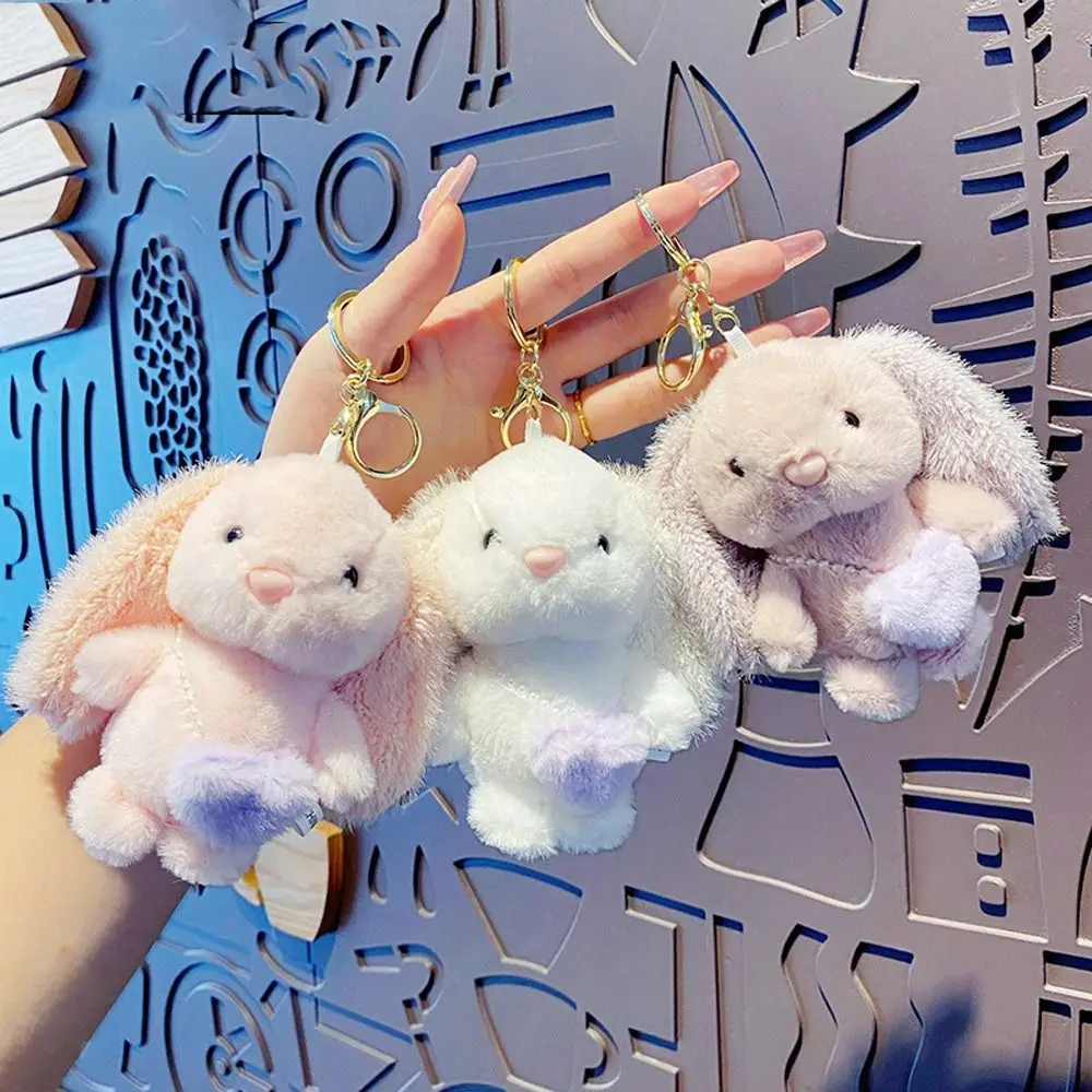 Backpack Children Key Rings Heart Door Key Plush Car Key Key Chains Korean Keyrings Bag Pendant Cartoon Keychains