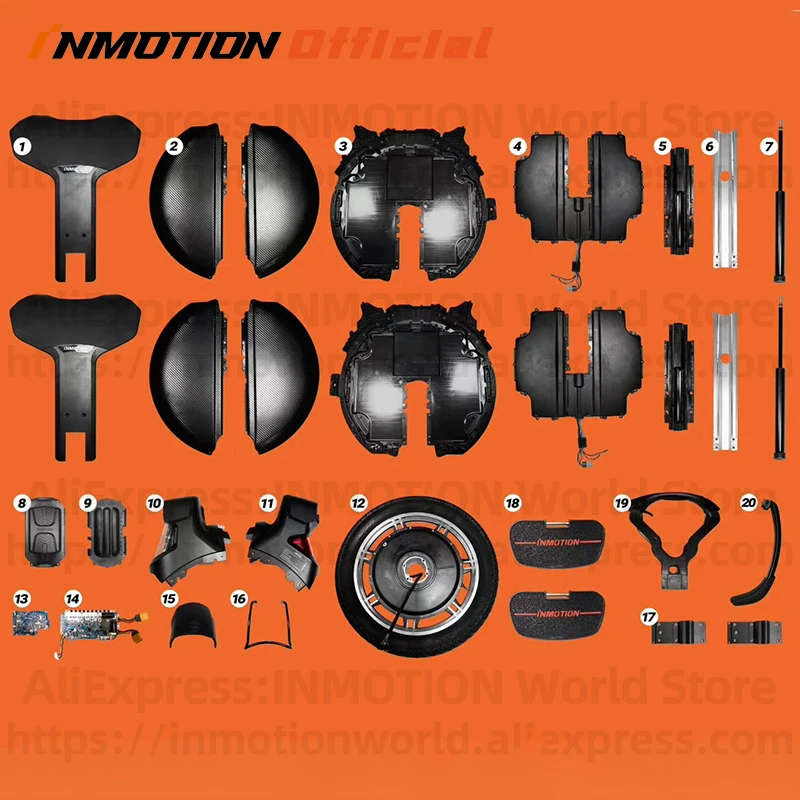 

Оригинальные аксессуары Inmotion V11, электрические одноколесные велосипеды V11, различные аксессуары, сотовая педаль, зажим для сиденья, прыжок