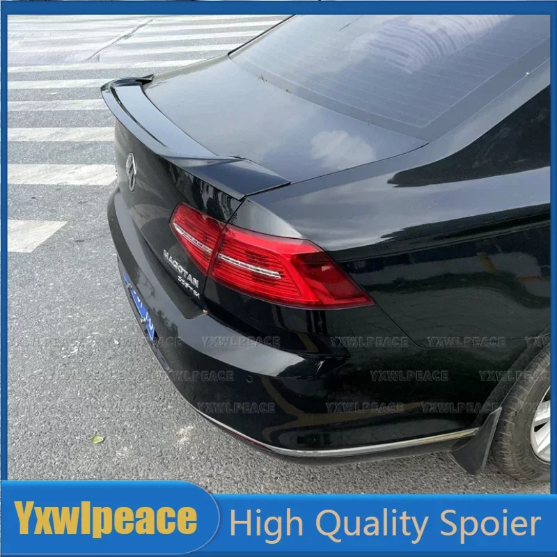 

For VOLKSWAGEN VW PASSAT B8 Spoiler 2017-2022 ABS Plastic Primer Color R Style Rear Trunk Lip Spoiler Body Kit Accessories