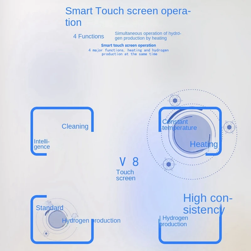 SANQ 2L Rich Hydrogen Water Bottle Alkaline Water Ionizer Machine Water Filter Drink Hydrogen Water Generator