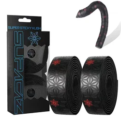 1 Pair Anti-Slip PU Shock Handle Bar Tape With Bar End Plugs Road Bike Handlebar Tape PU Anti-Vibration Wrap Tape Bartape