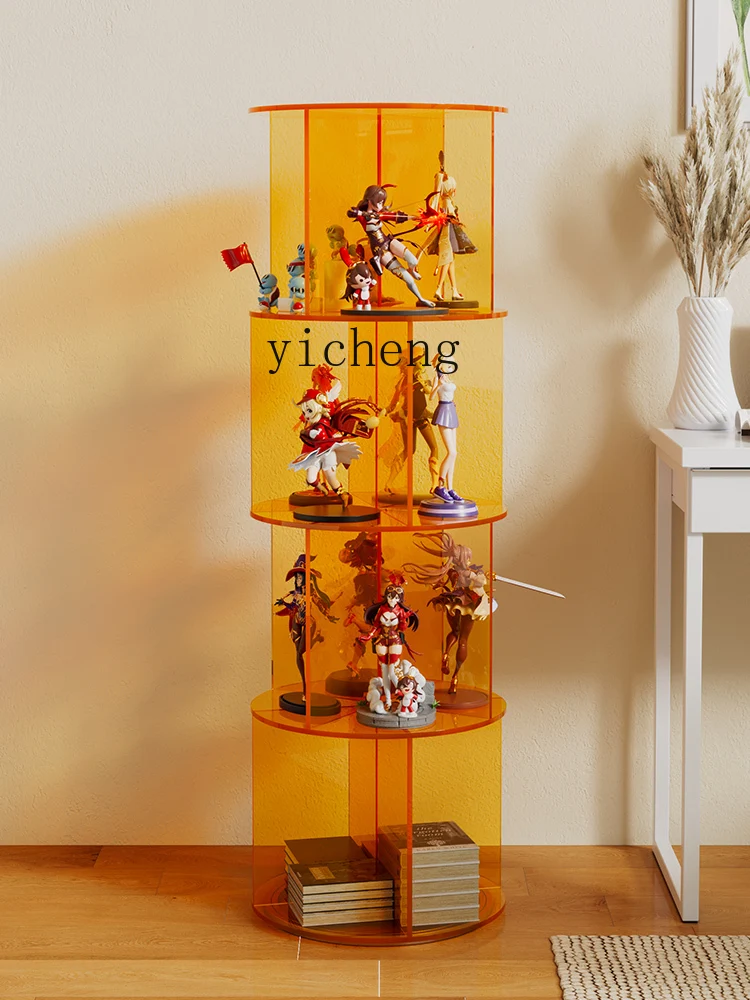 Zws360 Degrees Rotating Bookshelf Storage Multi-Layer Display Storage