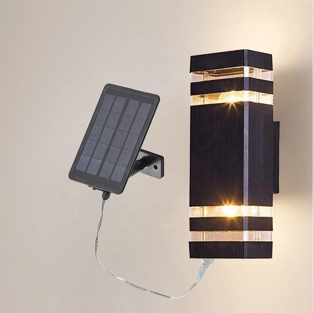 

12W Solar Light up and Down Wall Lamp Outdoor Waterproof Lighting Outdoor Lighting in the Courtyard