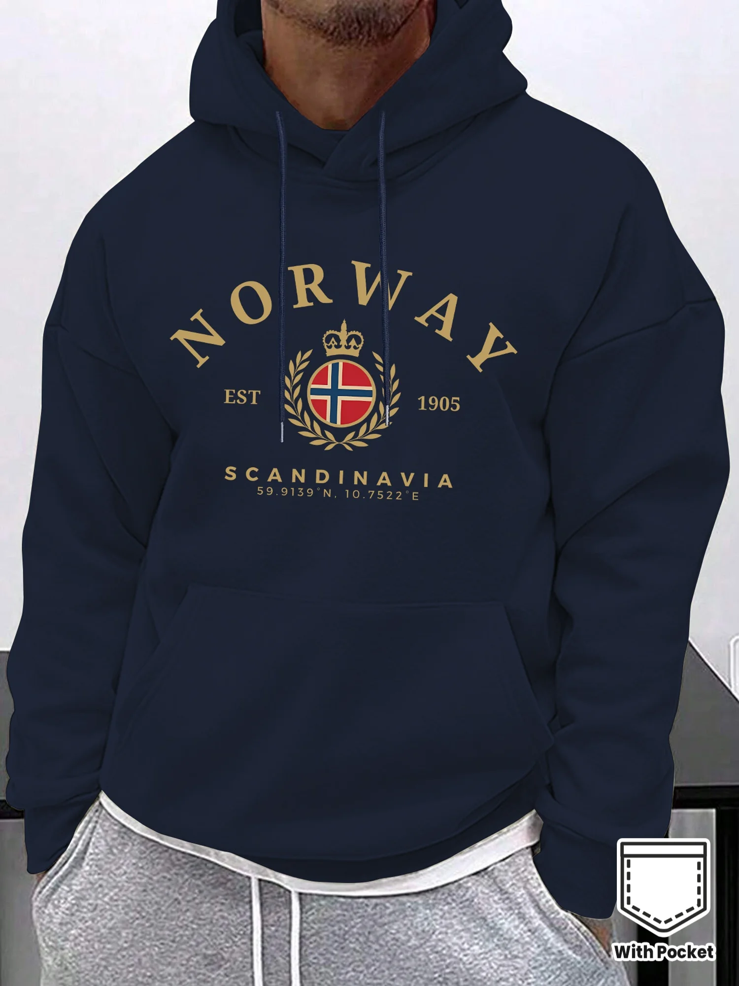 

Худи унисекс NORWAY SCANDINAVIA: повседневная, спортивная, для активного отдыха, свободного кроя, осенне-зимняя, для взрослых