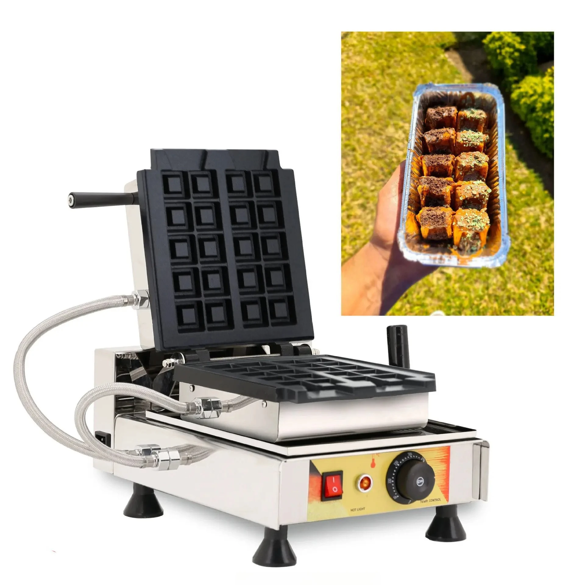 

Multifunctional Automatic Digital Waffle Maker Non-Stick Baking Tray Grid Pancake Machine Efficient Breakfast Coffee Shops