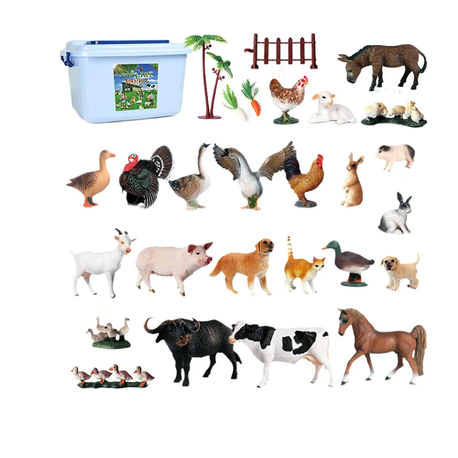 Realistisch dierenspeelset voor feestartikelen, kinderen, jongens en meisjes