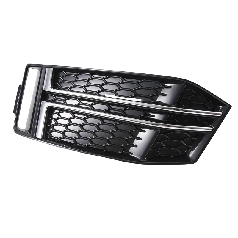 1 Pair Car Air Guide Grille Front Bumper Grille(LH+RH)8W0807681F 8W0807682F Black Automotive Supplies For  A4 2016-2020