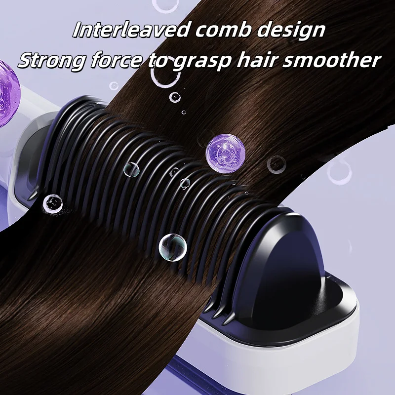 مشط متعدد الوظائف للشعر المجعد والمنحني مع أداة العناية بالشعر سريعة التسخين للتحكم في درجة الحرارة للاستخدام المنزلي خفيفة الوزن #2