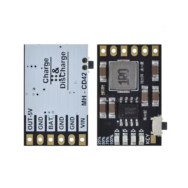 2A 5V integrated charging and discharging 3.7V 4.2V lithium battery boost mobile power protection module