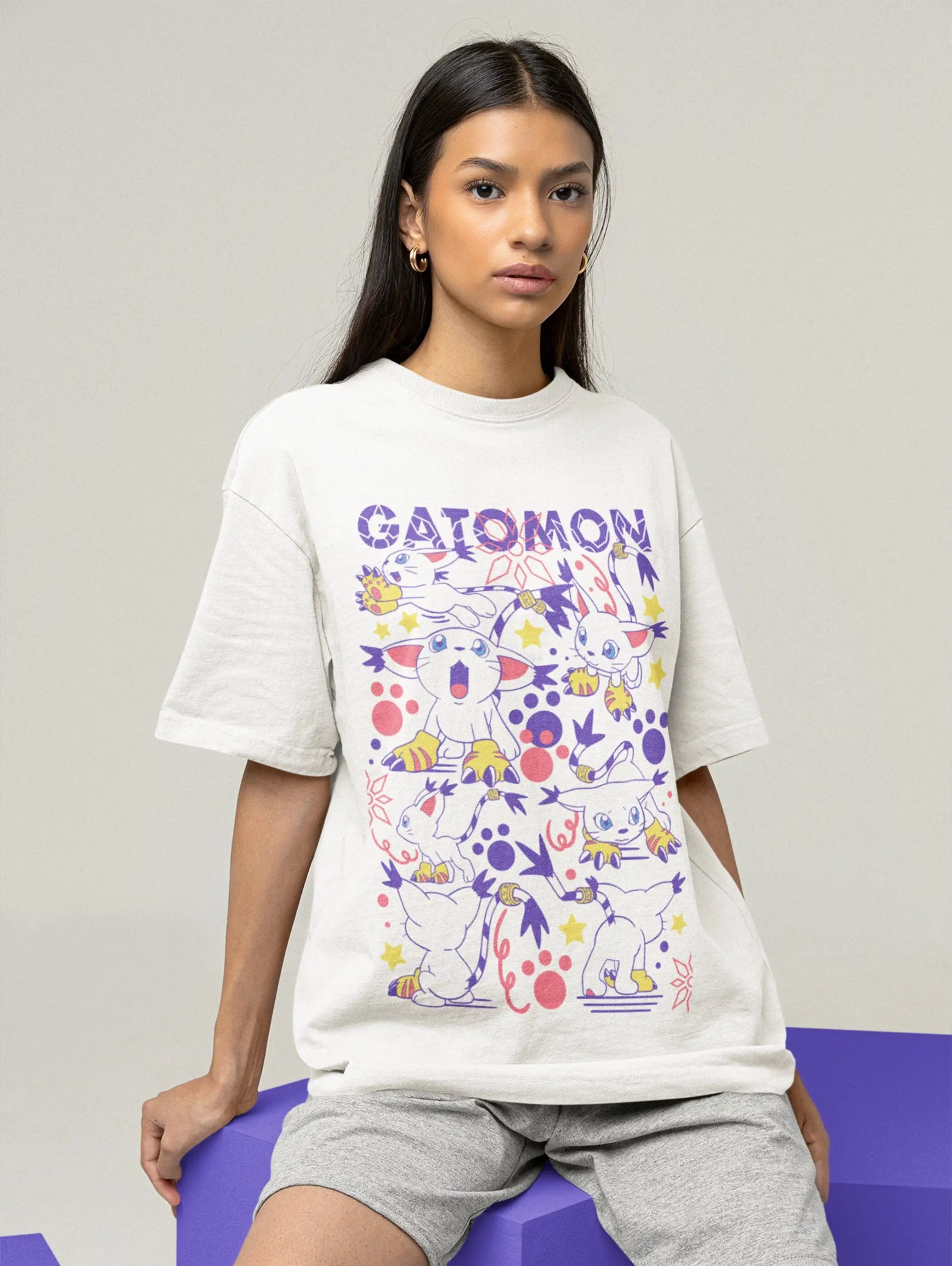 UNISEX Cat Gatomon T Shirt Anime Manga Lovers Japanese