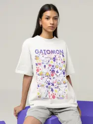 Maglietta UNISEX Cat Gatomon Anime Manga Lovers giapponese