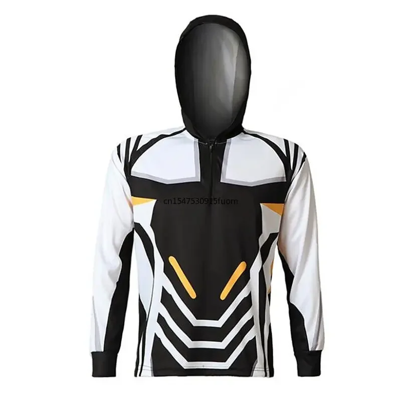 Long Sleeve Anti-UV Comfortable Men's Sublimation Jerseys High-Quality Fishing Clothing Spring Summer  Fishing Hoodie