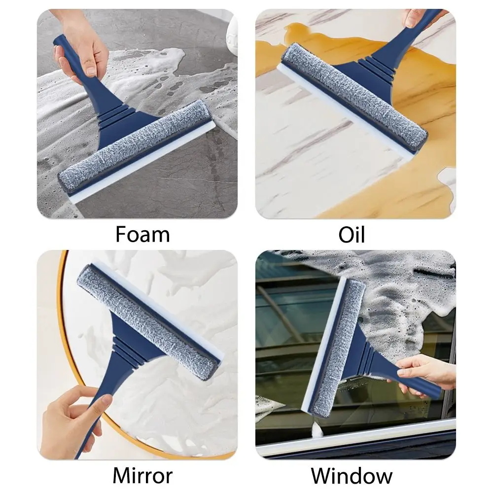 Long Handle Window Squeegee New 2 in 1 Brush Magic Broom Telescopic Window Mesh Screen Cleaning Tool Home