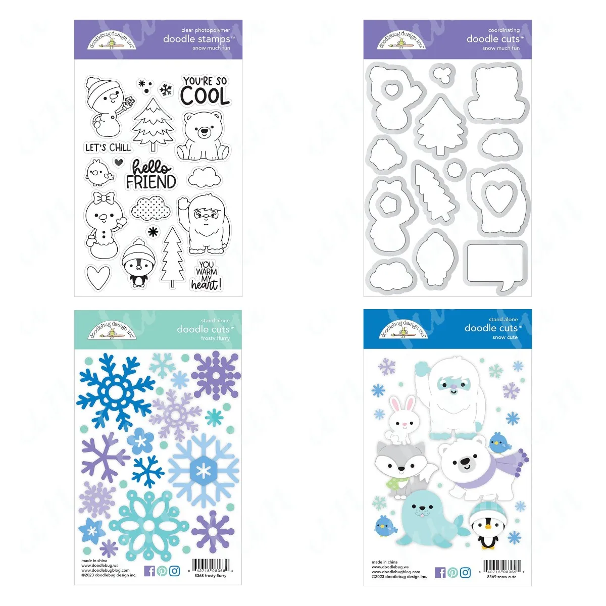 Clear Stamps Reusable Snow Much Fun Collection Metal Cutting Dies Handmade Embossing DIY Scrapbooking Greeting Card Decoration