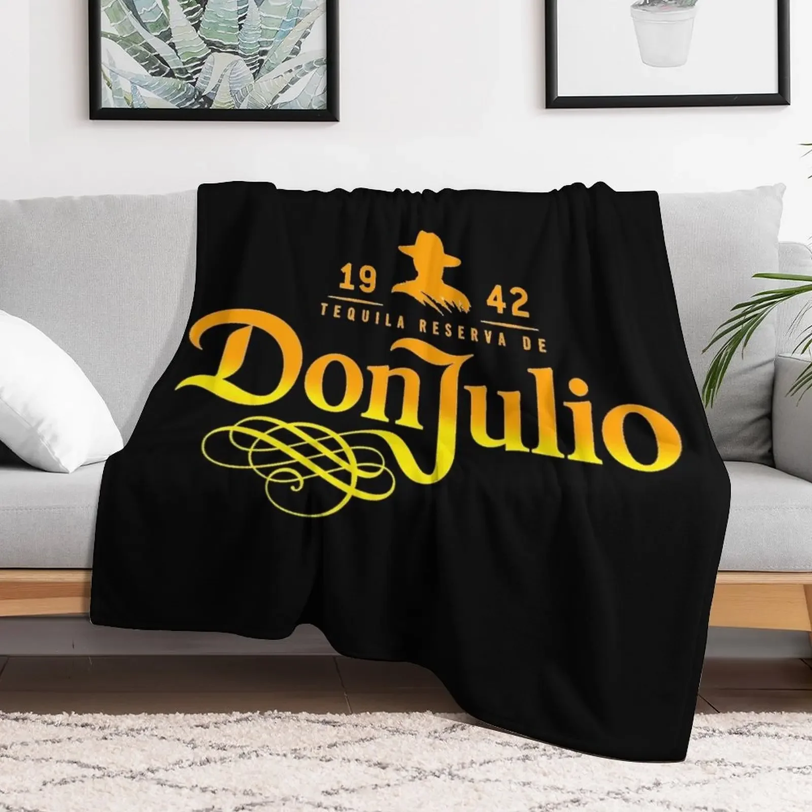 Don julio Logo Throw Blanket Decorative Beds Furry Blankets