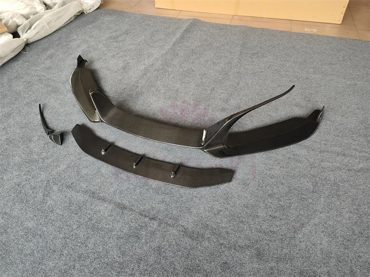 ل 14 + BMW I8 EB نمط صحيح ألياف الكربون الجبهة الشفاه طقم الجسم التنانير الجانبية الناشر الخلفي الخلفي سبويلر المصد الأمامي لوحة الكسوة