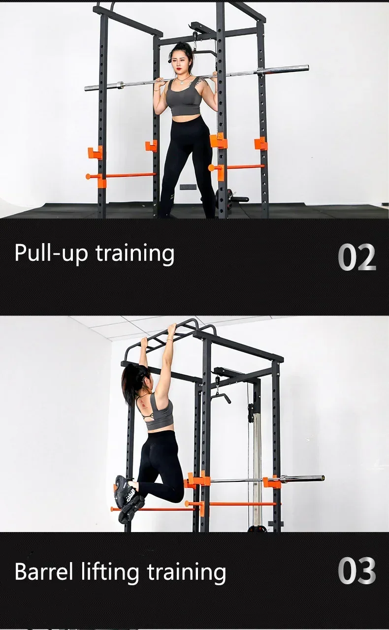 Squat Rack Fitness Adjustable Heavy Cage  Multifunctional  Workout Equipments Home Gym Cadio Training Strength Training Exercise