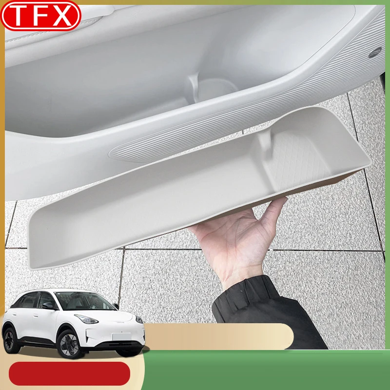 

For Geely EX2 Geome Xingyuan 2025 2026 Car Door Storage Box Silicone Mat Door Slot Storage Protective Mat Interior Accessries