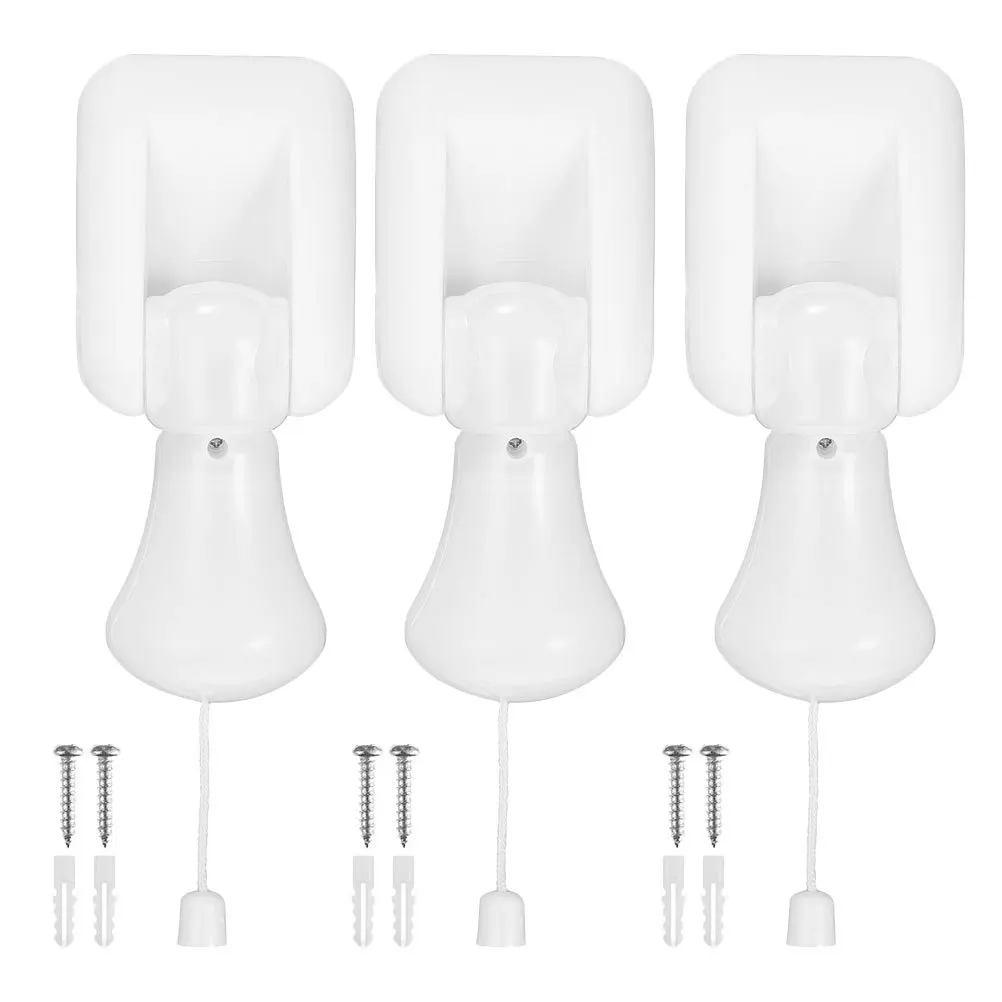 3Pcs Pull String Small Night Lights LED Bulb Lamps Easy Install Tent Camping Closet Portable Powered Lighting