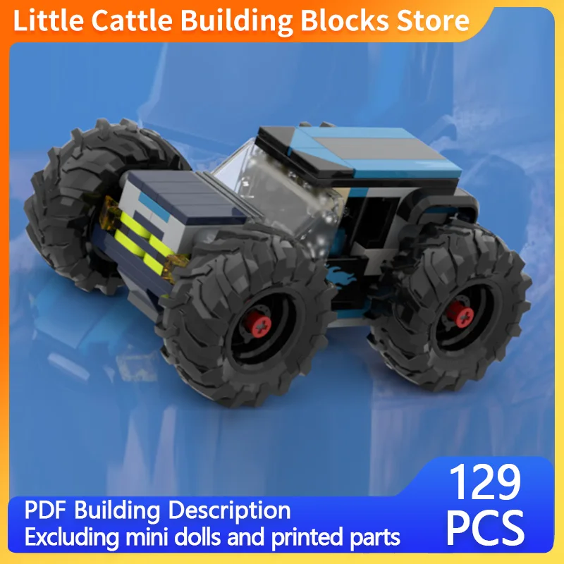 City Car Model MOC Building Bricks Off-Road Sport Utility Vehicle Modular Technology Gifts Holiday Assemble Children Toys Suit