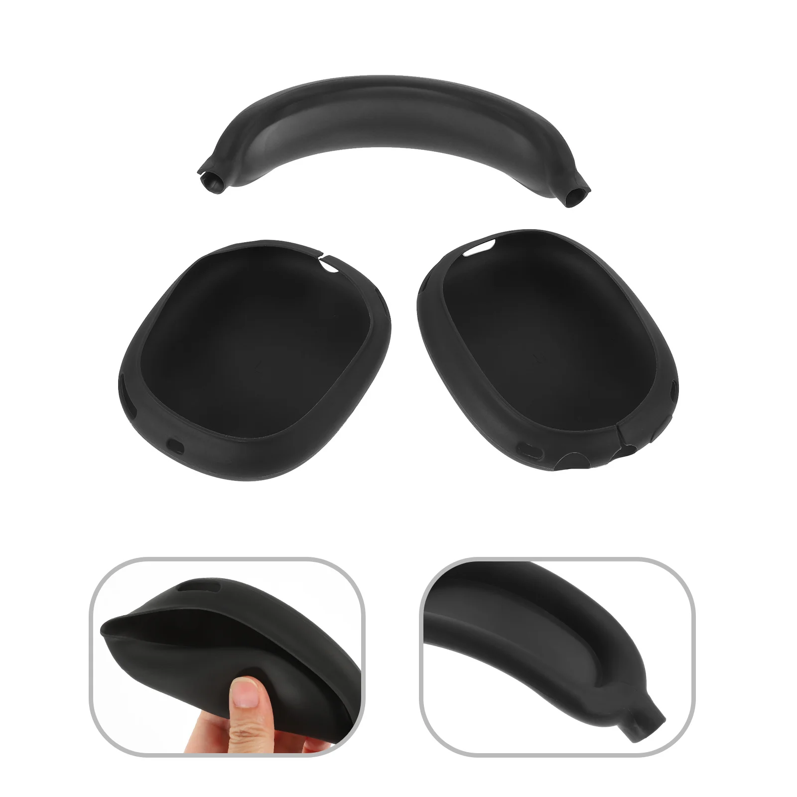 

1Set Headphone Protective Cover Tpu Soft Silicone Padding Cushion Shock-Resistant Removable Protective Case for