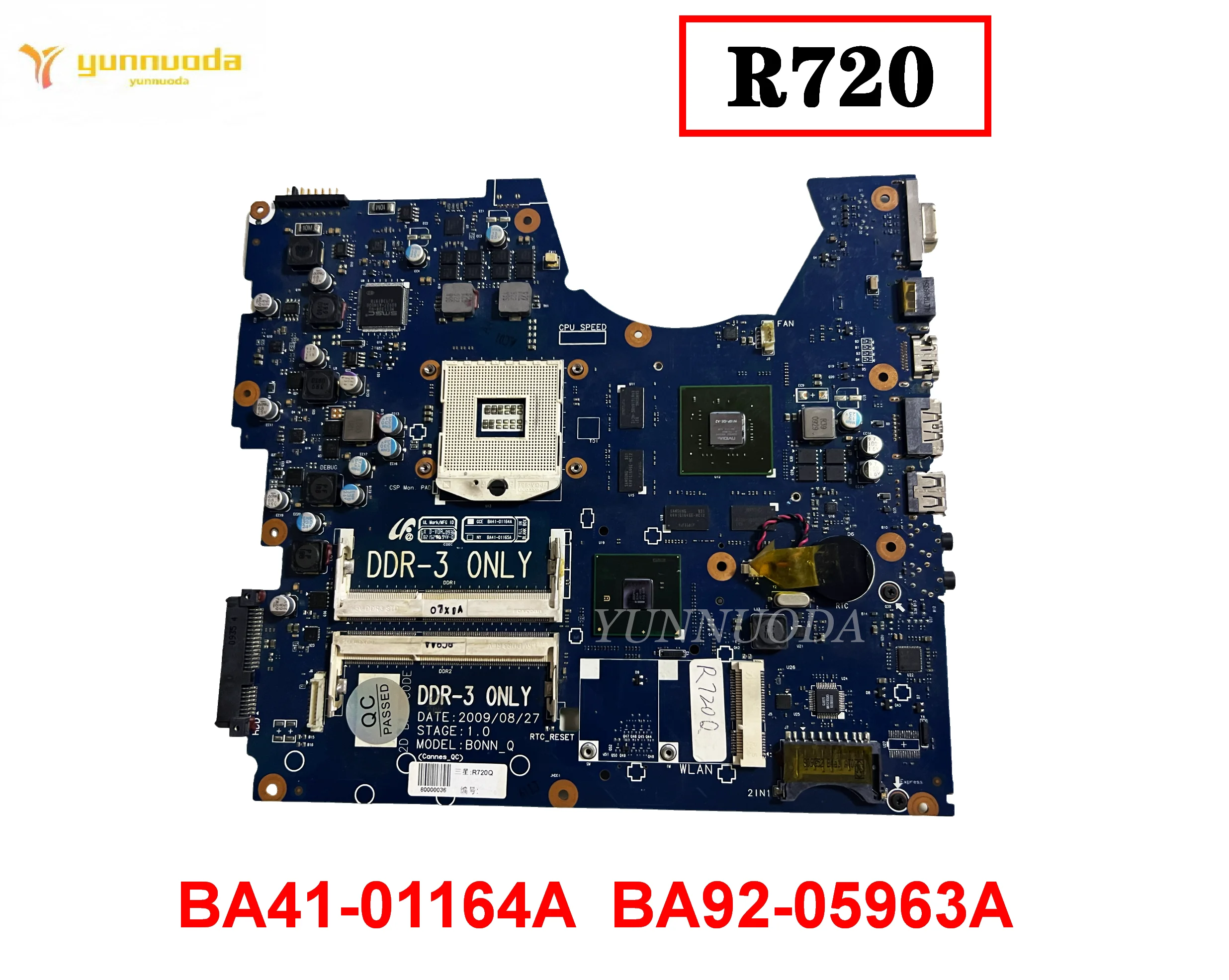 الأصلي لسامسونج R720 اللوحة الأم BA41-01164A BA92-05963A اختبار جيد شحن مجاني