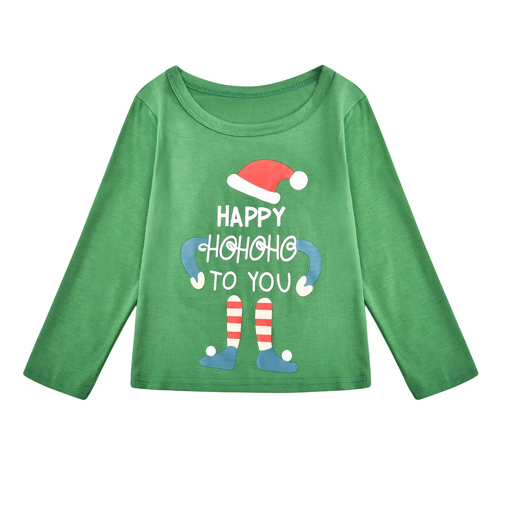 

1Set Kids Christmas Pajamas Comfortable Holiday Sleepwear Matching Family Outfits Soft Warm Winter Nightwear Festive Design