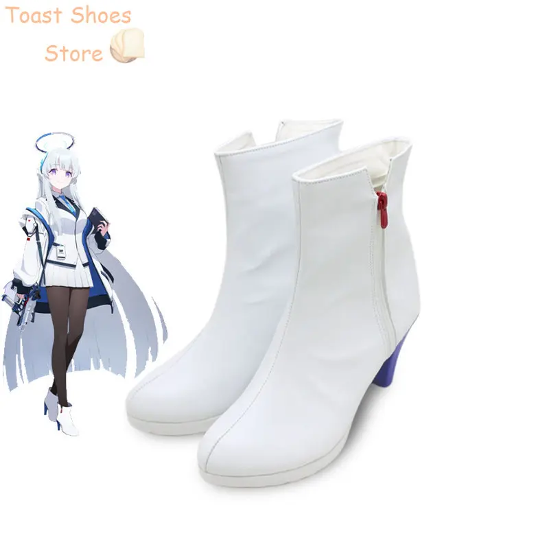 Chaussures de Cosplay Ushio Noa du Jeu Blue Archive, Bottes de Carnaval d'Halloween en PU, Accessoires de Costume