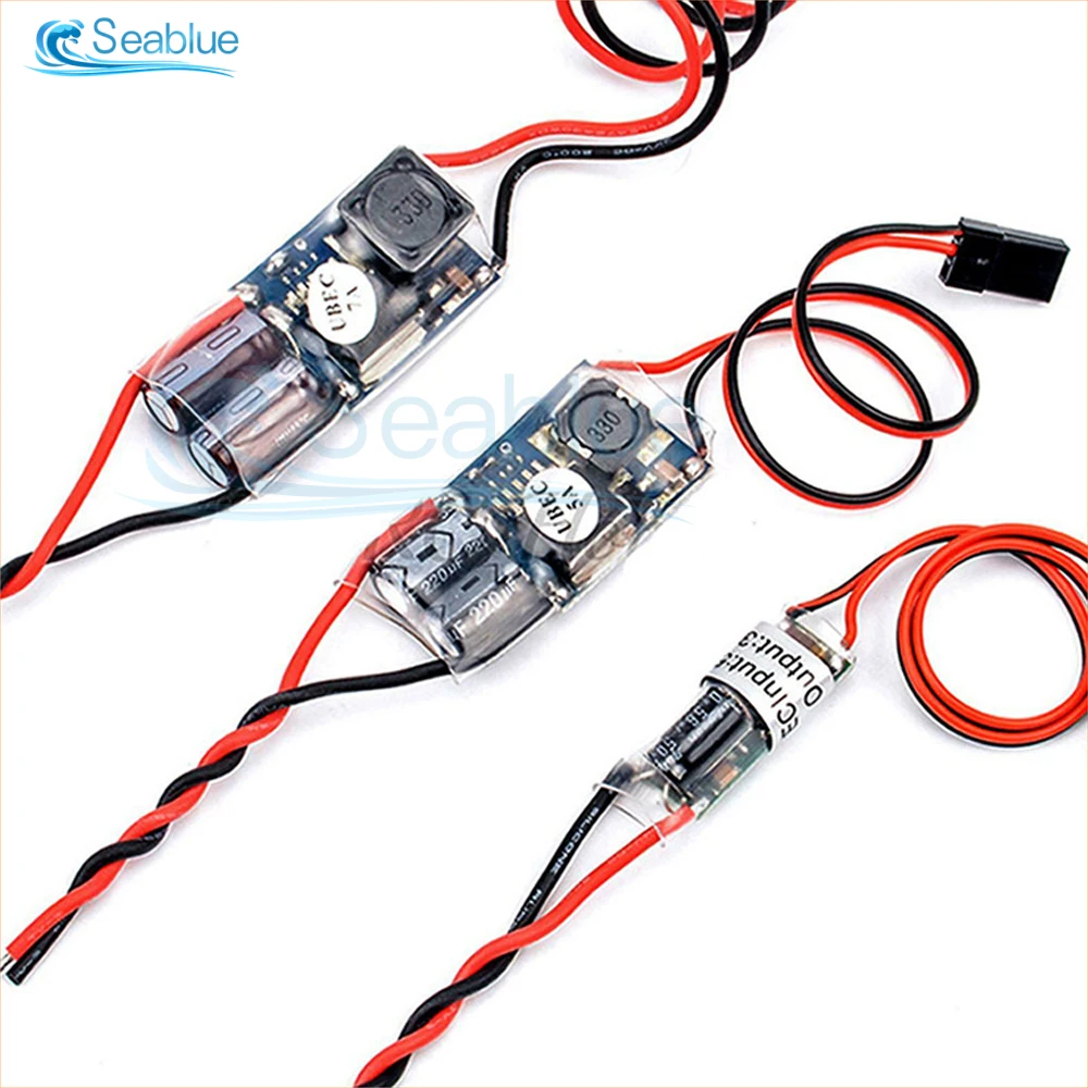 1/2Pcs FPV RC UBEC BEC 5V 3A 5A 7A 15A 5V/3A/5A/7A/15A Lowest RF Noise BEC Full Shielding Antijamming Switching Regulator 2-17S