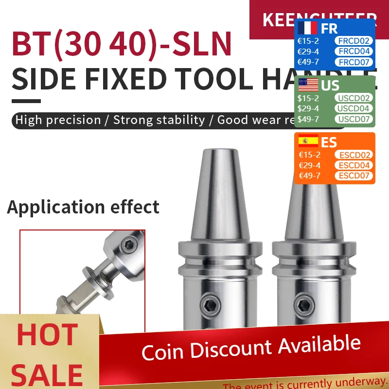 

1 шт. BT30 BT40-SLN10 SLN12 SLN16 SLN20 SLN25 SLN32 SLN40 Обрабатывающий центр с ЧПУ для бокового фиксированного держателя инструмента U-держатель сверла