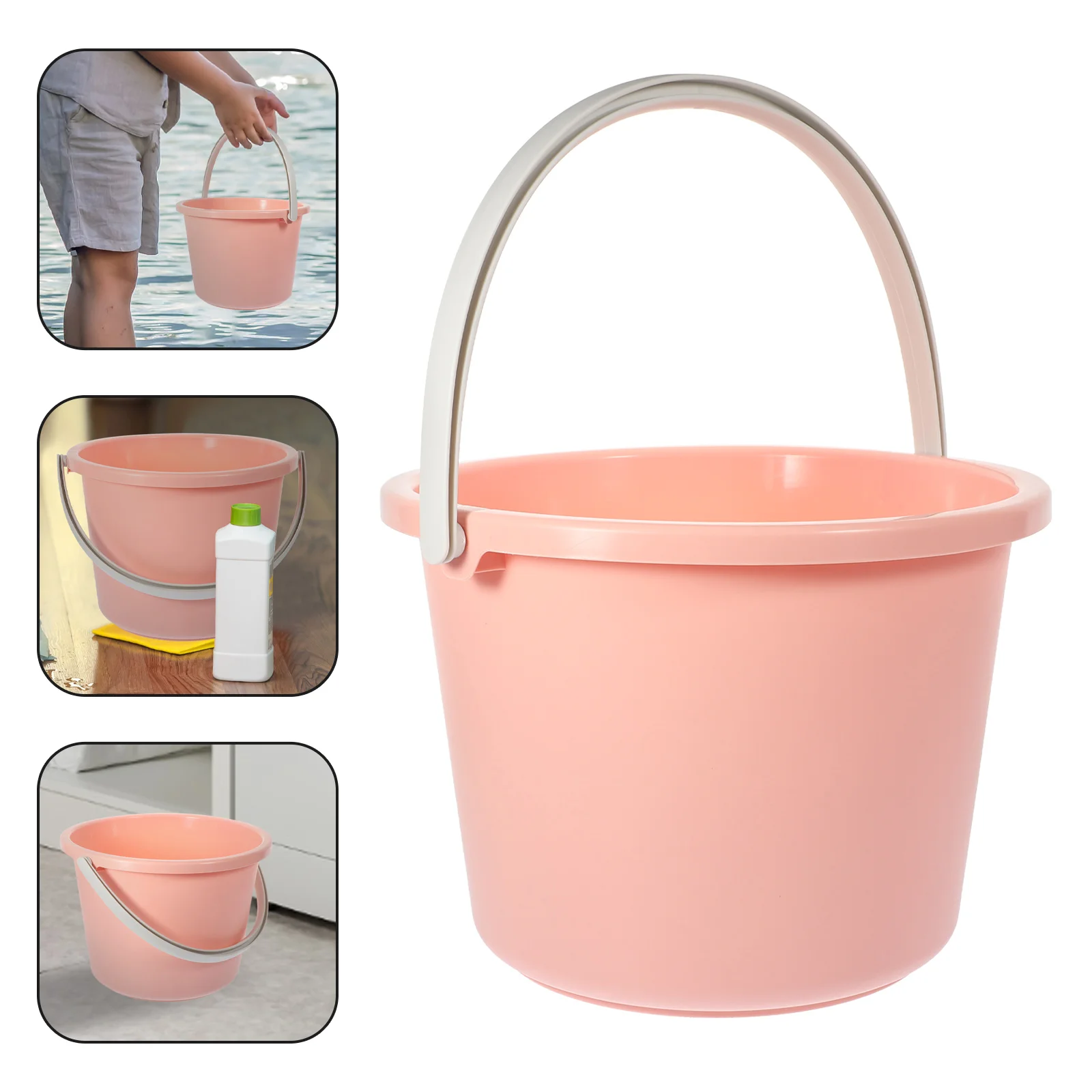 Bucket Mop Beach Sand Car Wash Multipurpose Water for Dormitory Storage Tank with Handle Plastic