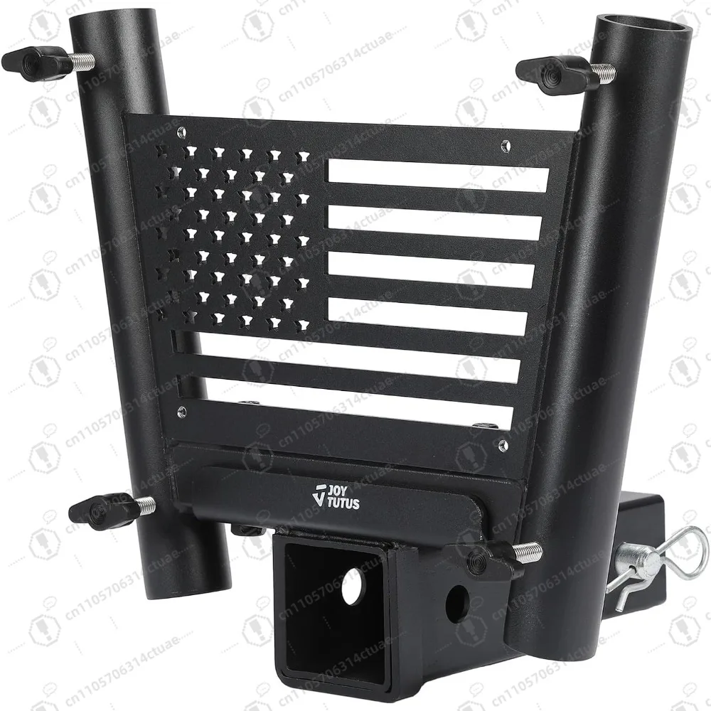 

Quick-Connect Dual Hitch Flag Holder, 2" Receiver Mount for Simultaneous Flag Display on SUV/RV/Truck