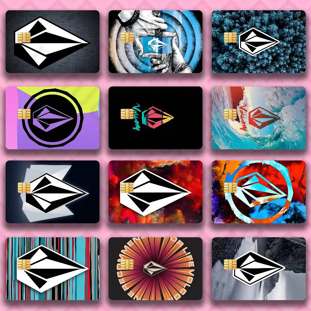 

V-VOLCOM-S Sport Style Credit Debit Bank Film Skin Sticker Front Cover