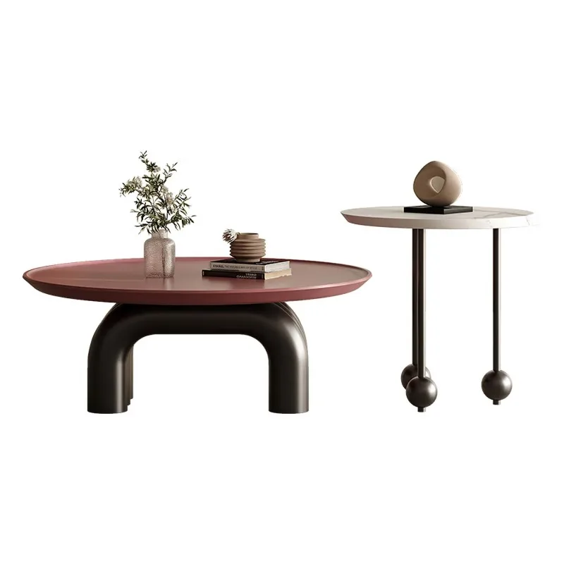 

Minimalist coffee table, metal modern minimalist living room