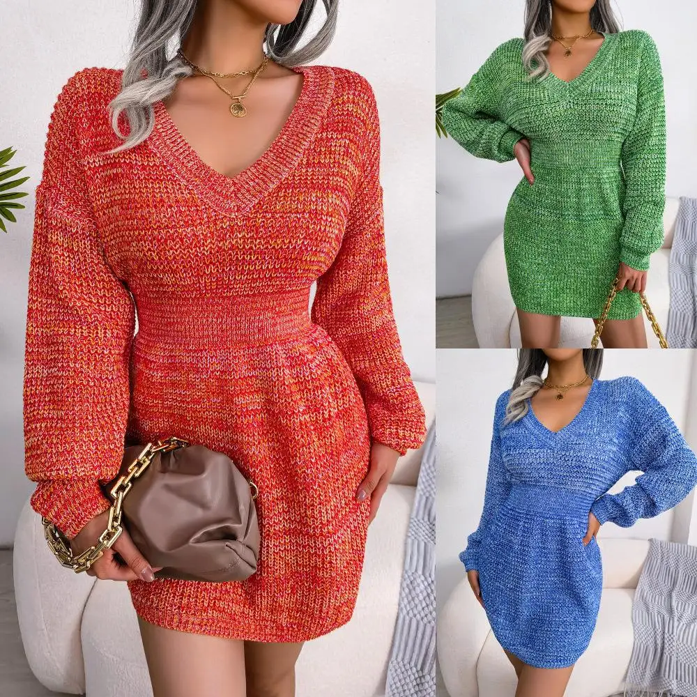 

Свитер-фонарь Све Dr для похудения талии Трансграничная женская мода Осень Зима Россия Sle Long Sve