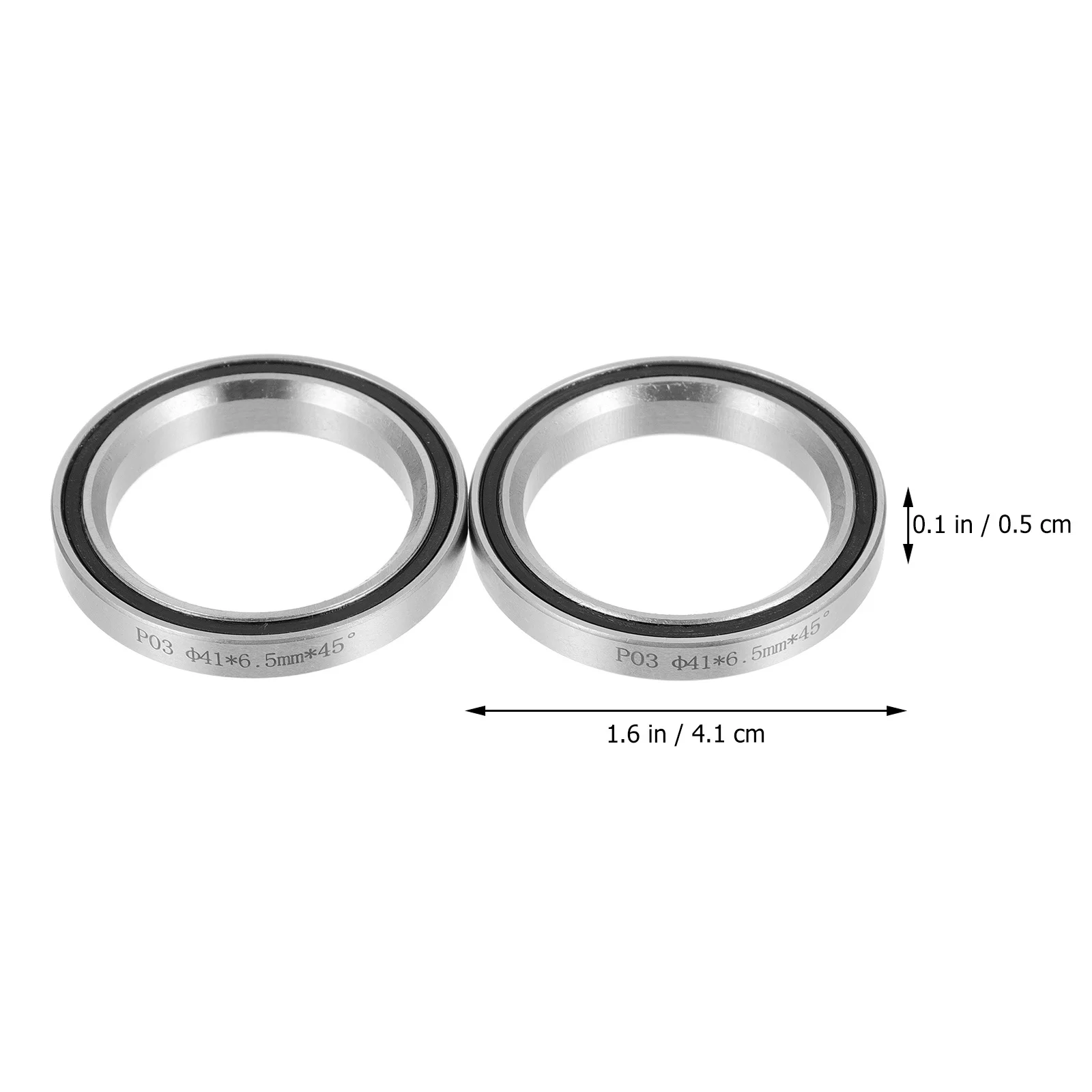 2pcs Steel Headset Bearing 606 Bearings Smooth Rotation Grease Sealed For Bike Cycling Replacement Metal Bicycles Bearing