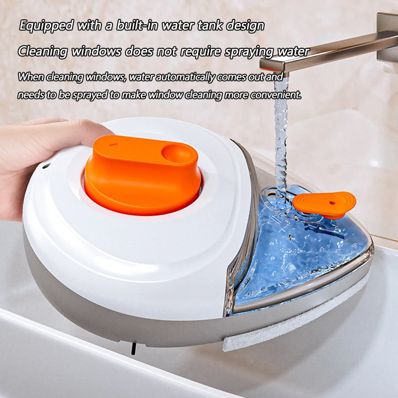 Magnetic Window Cleaner Brush Double-Side Automatic Water Discharge Wiper Glass Window Brush Cleaning Household Tools Cleaning